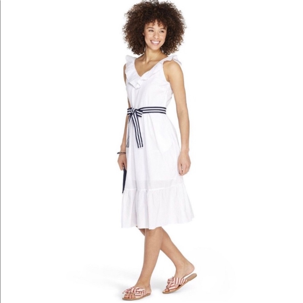 NWT Vineyard Vines x Target White Seersucker dress sz Small